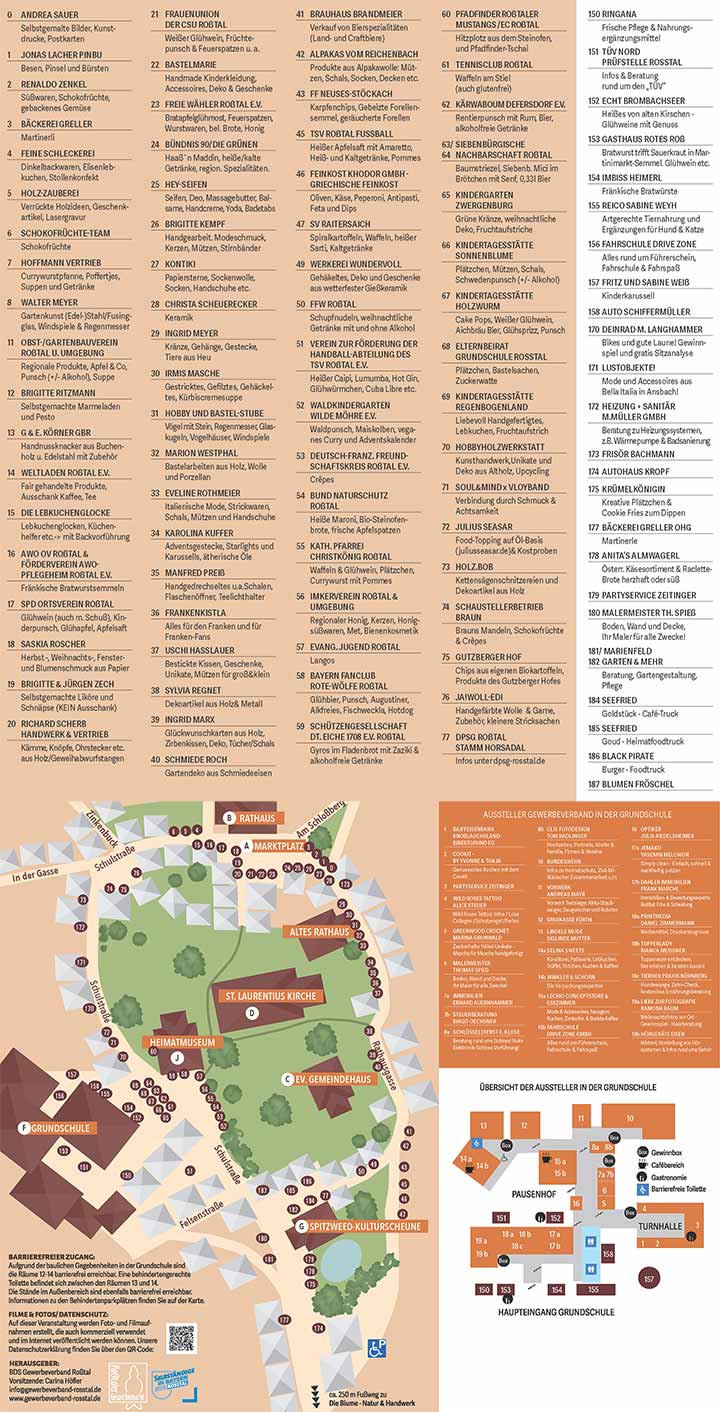 �bersichtplan des gesamten Martinimarktes